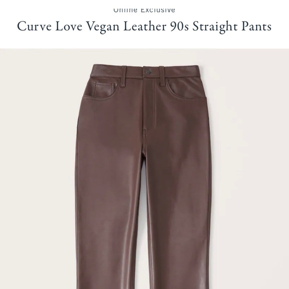 Vegan Leather 9s Straight Pants 